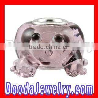 2013 fashion trend 925 silver core lampwork glass Jewelry beads wholesale