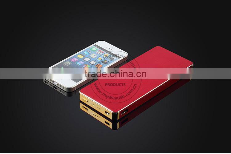 Personalized dual output usb power bank charger 12000mah for tablet charging