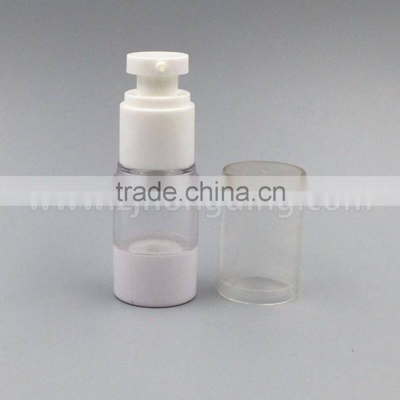 2016 best quality wholesale hot stamping white/silver/black pp airless 30ml spray bottle