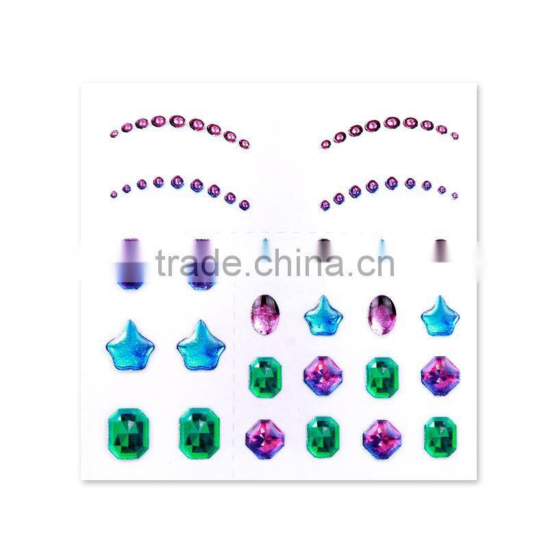 jewelry pretty woman fashion fake diamond indian Red bindi sticker