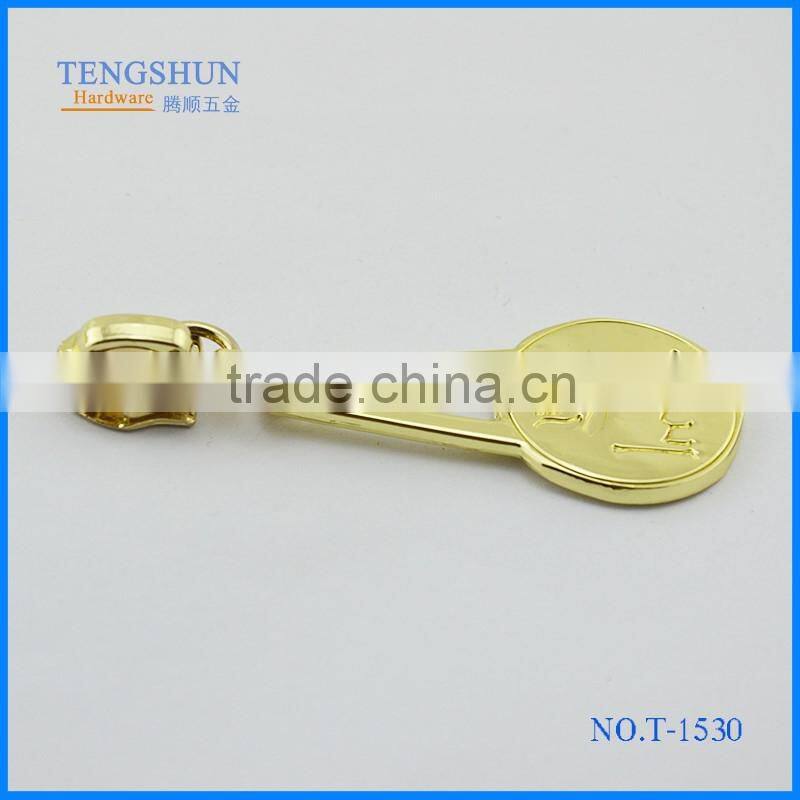 Zinc alloy decorative accessories for purse the metle zipper puller for handbag wholesale