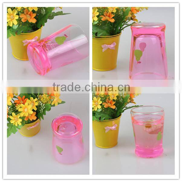 China Factory Unique Shape Borocilicate Tea Coffee Drinking Custom Double wall Glass Cup For Sale