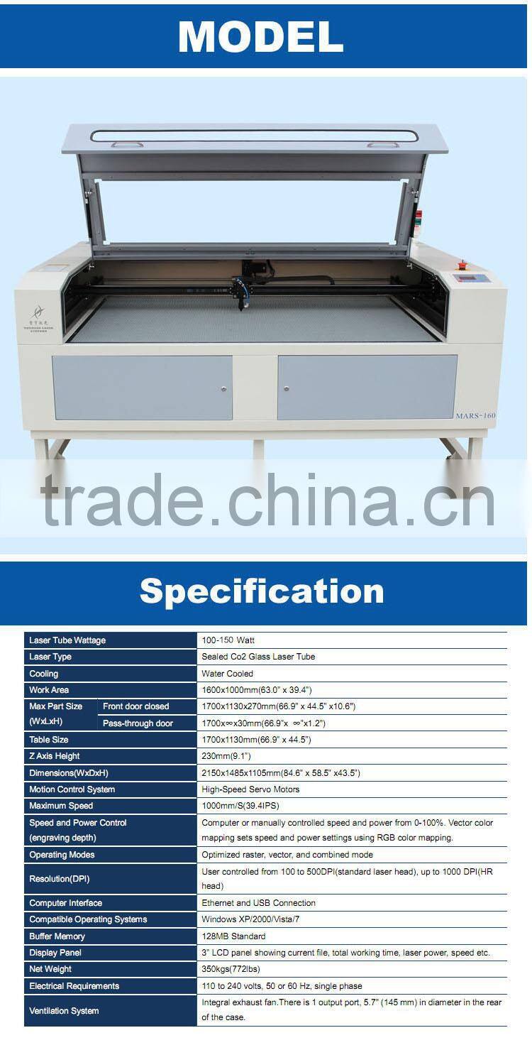 High-speed Micro Seevo Motors laser paper cutter and glass engraver amchine MARS160