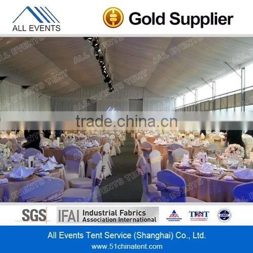 big wedding party tent with linings and solid wall for all weather events marquee