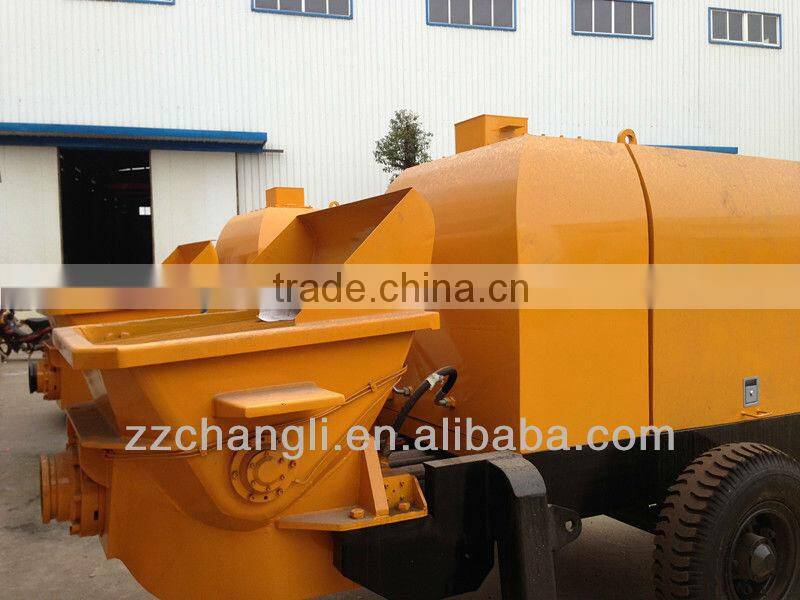 Small capacity concrete pump machine