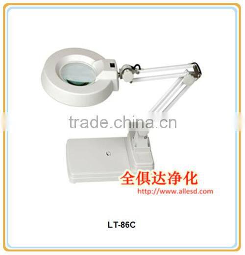 Rectangle/Round Desktop LED Illuminated Magnifier lamp