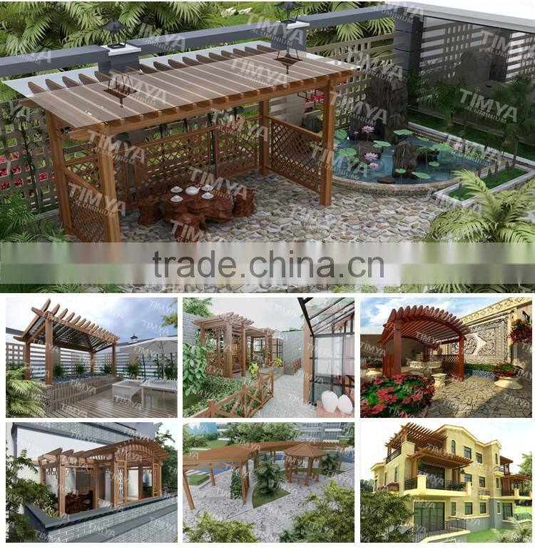 2015 hot sale outdoor plastic pergola designs supplier