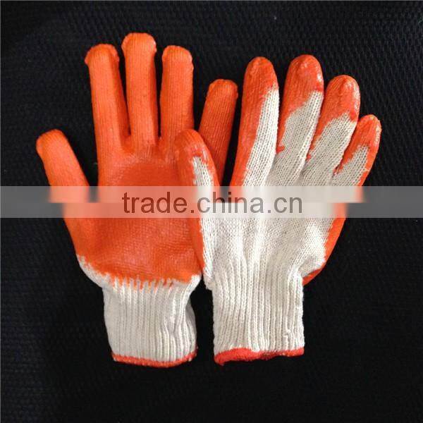 latex rubber coated gloves on synthetic shell