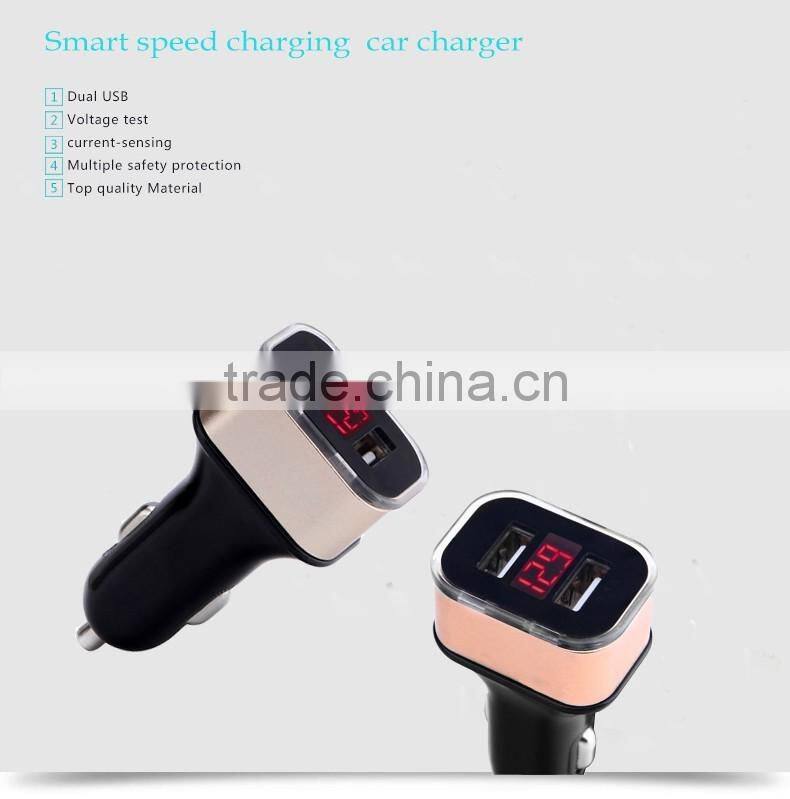 Trade Assurance 5V 3.1A jump start 2usb car charger for tablet,mobile phone