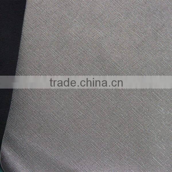 Waxy PU leather material for bag and sofa usage with soft hand feeling