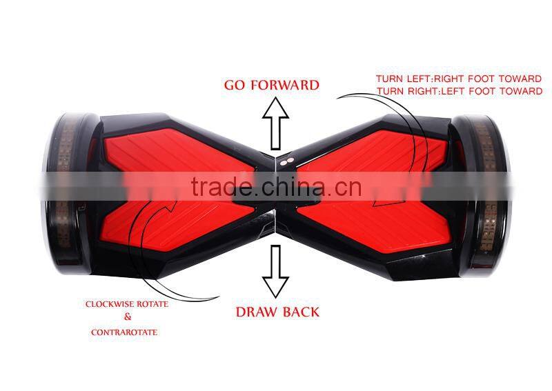 Two wheels custom 8 inch hoverboard with samsung battery with remote (PN-A6)