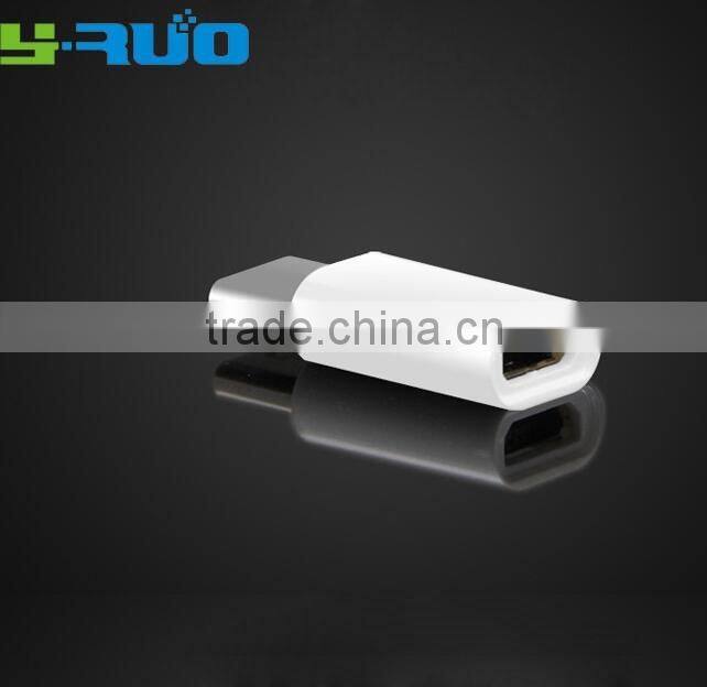 USB-C to Micro USB Adapter Convert Connector for Nexus 5X, 6P, OnePlus 2, with 56k Resistor; Meet USB 3.1 Type C standard