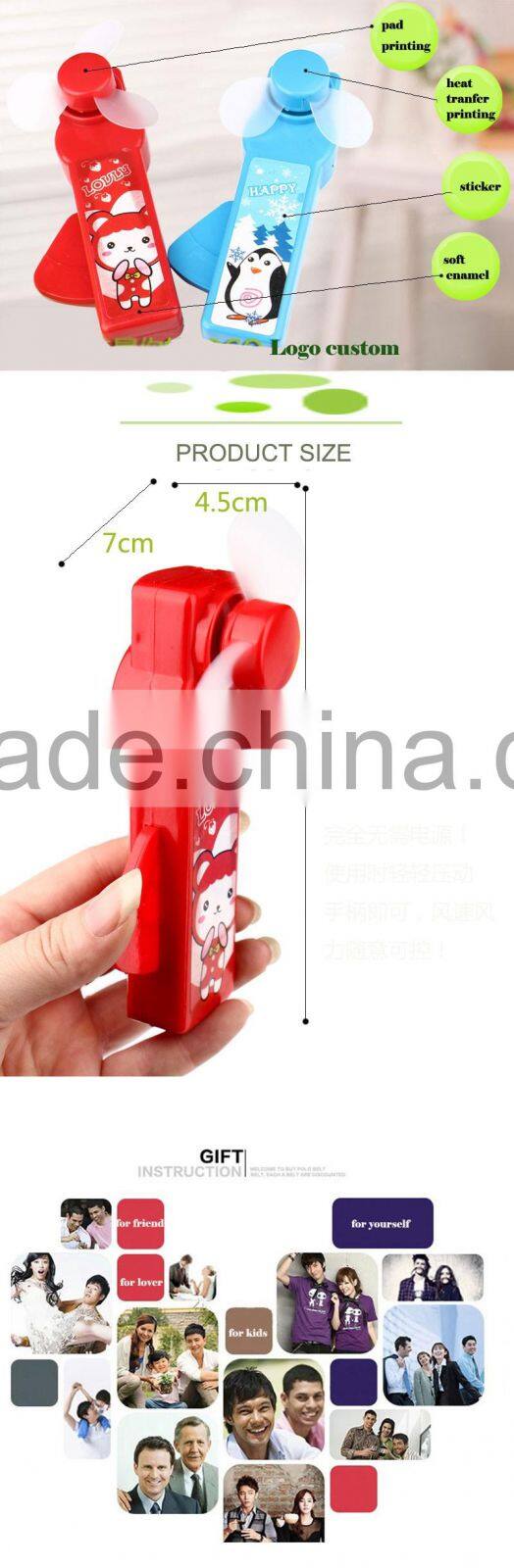 Summer toy portable mini handheld no noise fan for sale