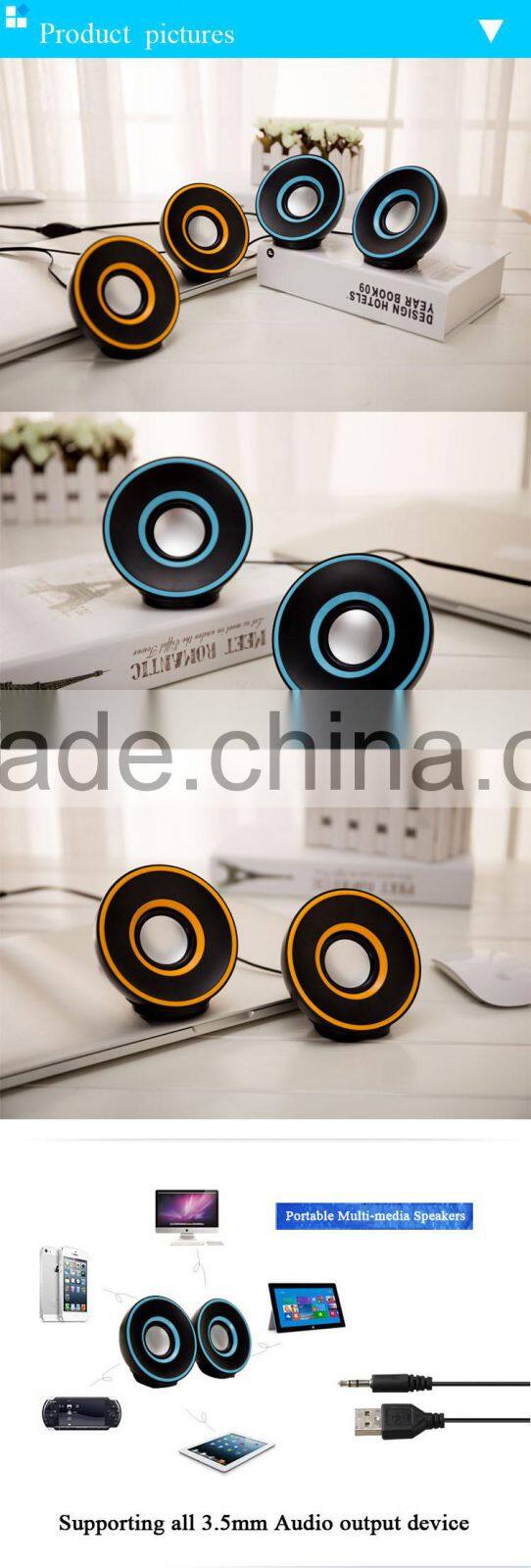 2.0 USB portable mp3 speakers laptop speakers