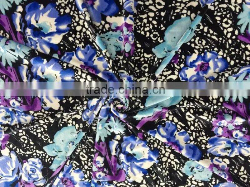 Plain Flowers Printed Fabric Velvet for Adults Age Group/ China Manufacturer
