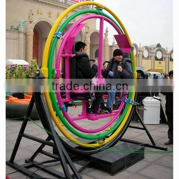 Amusement Park Rotation 3D Space Ring Rides Human Gyroscope
