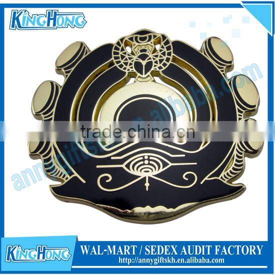 Promotional round custom metal masonic lapel pin