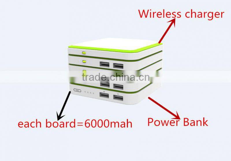 hot new products 2016 restaurant cell phone charging station menu holder power bank 20000mAh