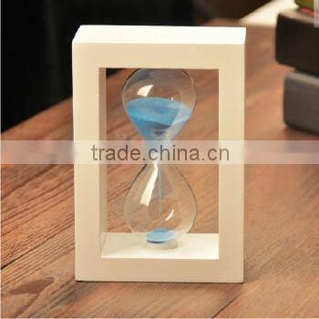 15 minutes wooden sand hourglass