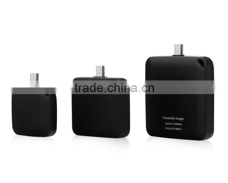 mini portable 1000mah disposable power bank promotion gift
