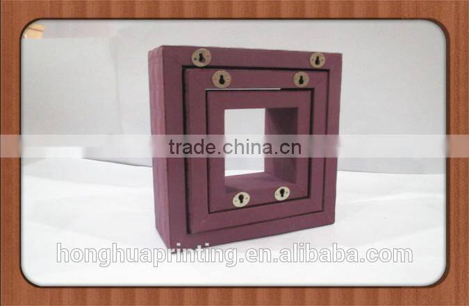 square fabric cover wall shelf