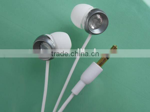 Styling super sound crystal diamond earphones for ipod