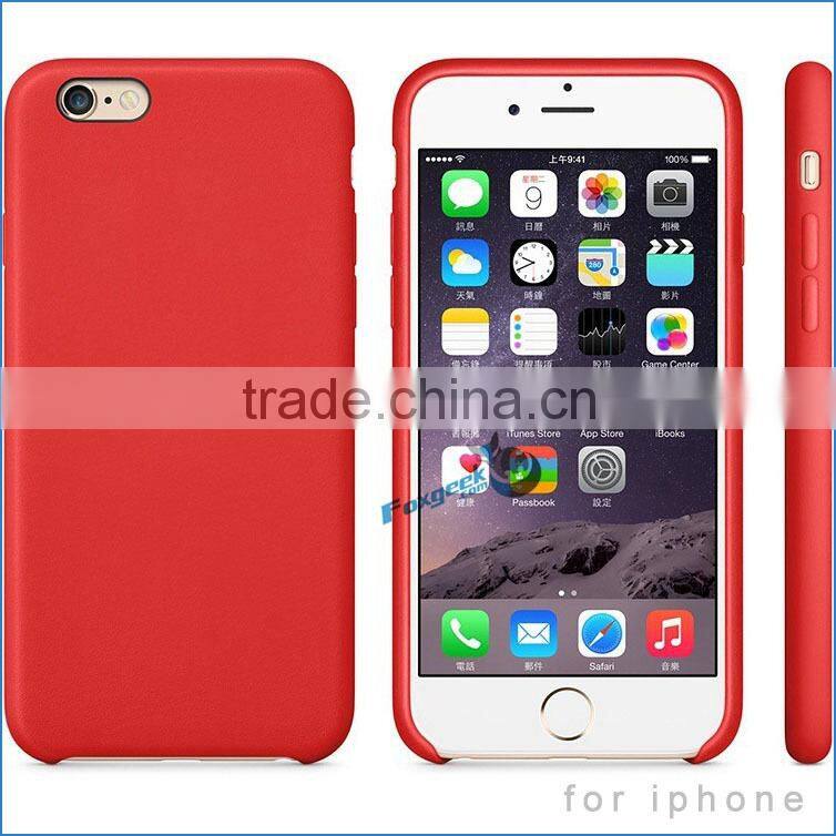 New products !!! Leather Cheap Mobile Phone leather Case and waterproof cover For iPhone 6, phone accessory factory