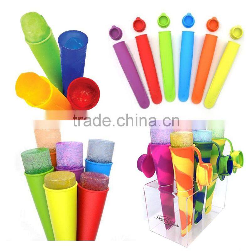 Home & Garden Ice Cream Tools set OF 6 silicone ice cream pop jelly mold
