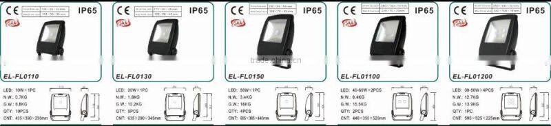 200W LED flood light fixture LED floodlight 10W 30W 50W 100W 150W 200W