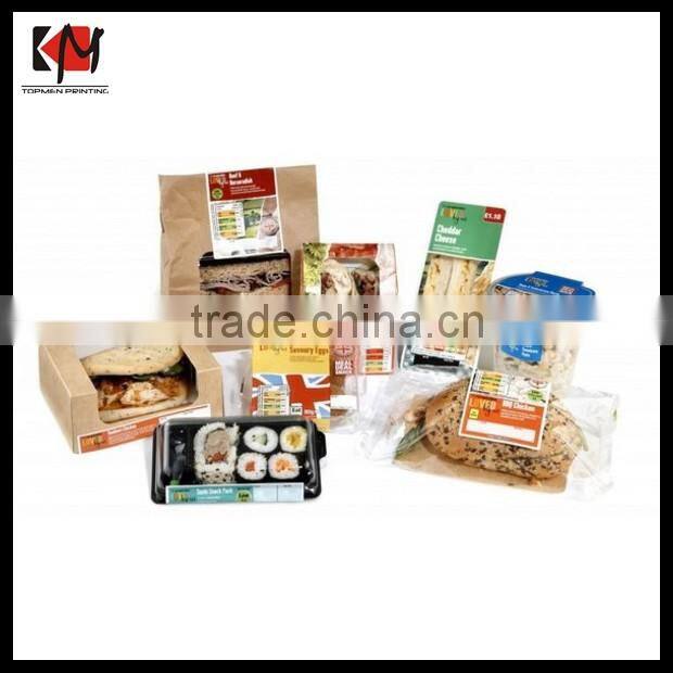 Removeable Paper Sticker Printing Scatch Off Food Label