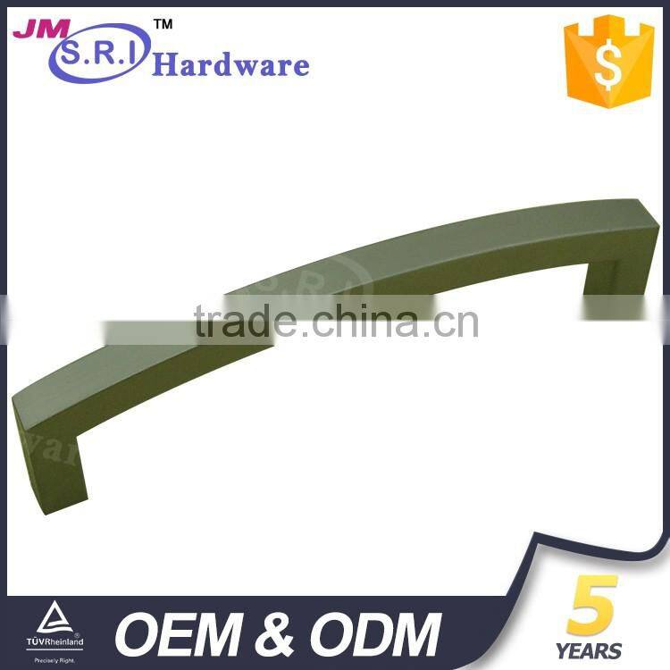 Hot sale 128mm pitch square tube zinc alloy kitchen furniture handle