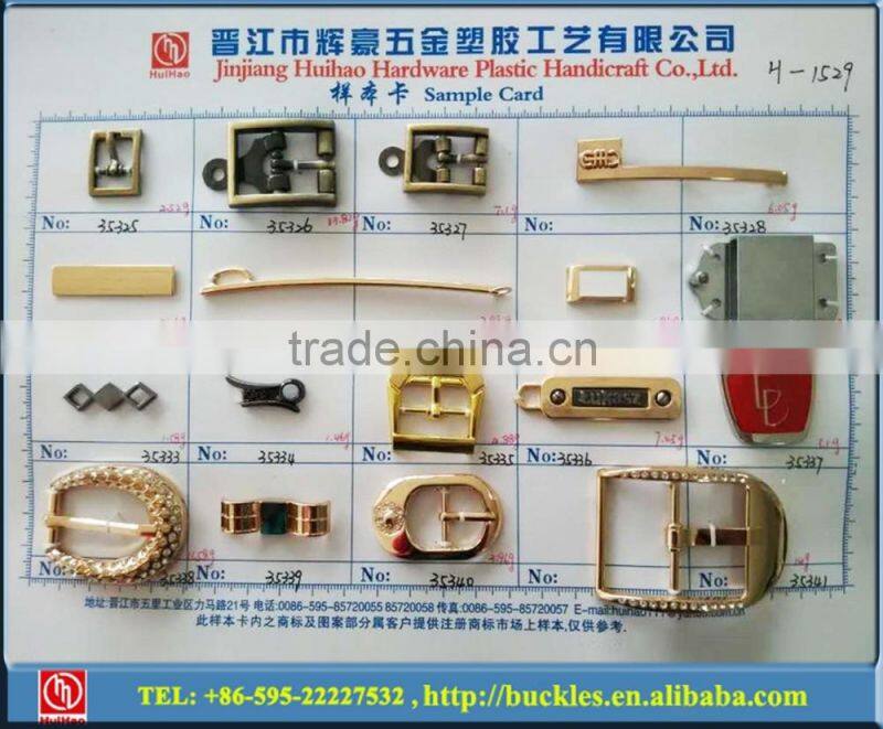 cheap price metal shoe chain buckle with glass
