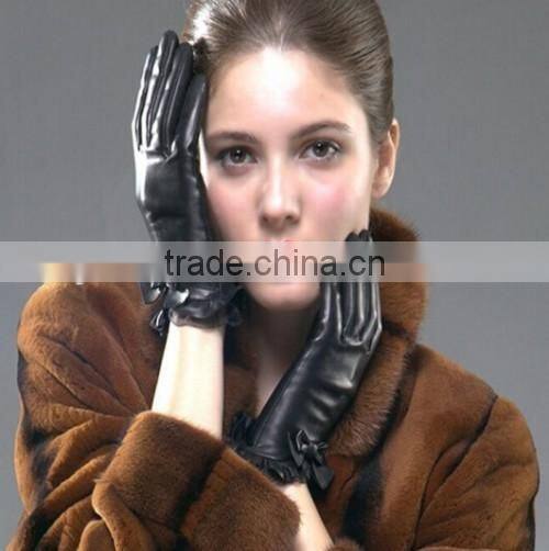 Hot Fashion Girls Leather Gloves First Grade Girls Leather Gloves