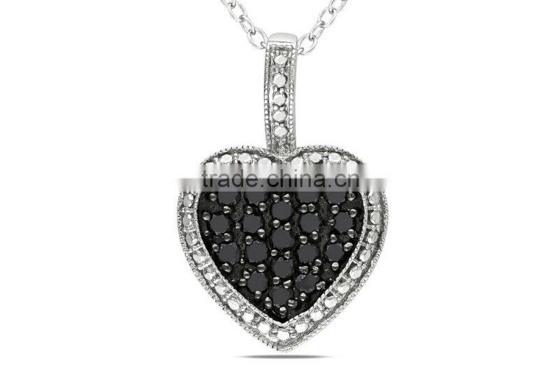 silver and brass pendant unisex silver black cz pendants for men and women