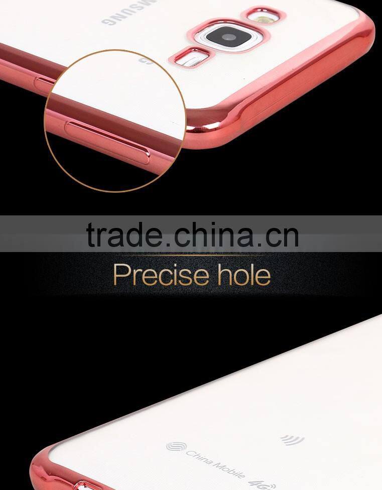 LZB New arrival Electroplating TPU Cover Case for Samsung galaxy j7