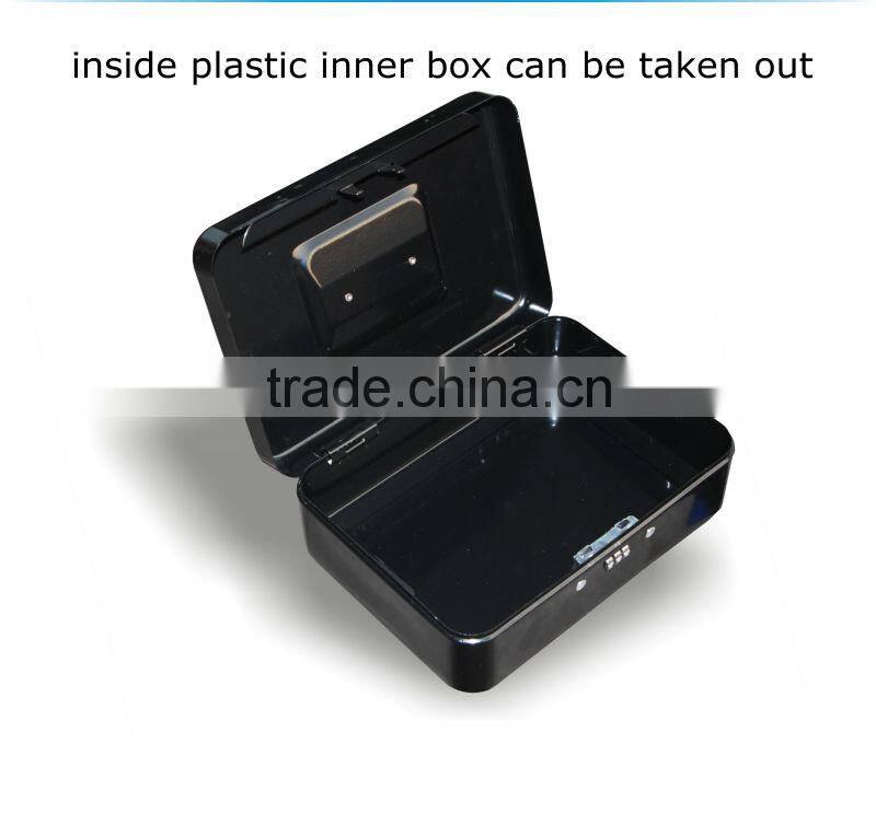 small metal combination key lock cash safe secutity box