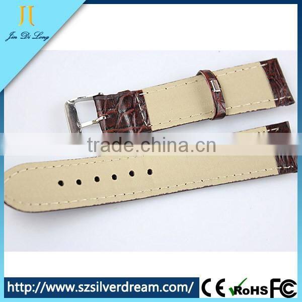 Fashionable pattern high quality pu leather watchstrap wrist watch band for luxury watch
