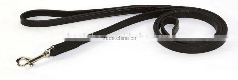 custom print logo dog leash with leather material