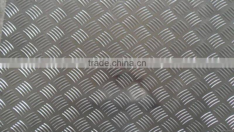 Five bars pattern checker aluminum plate 1100