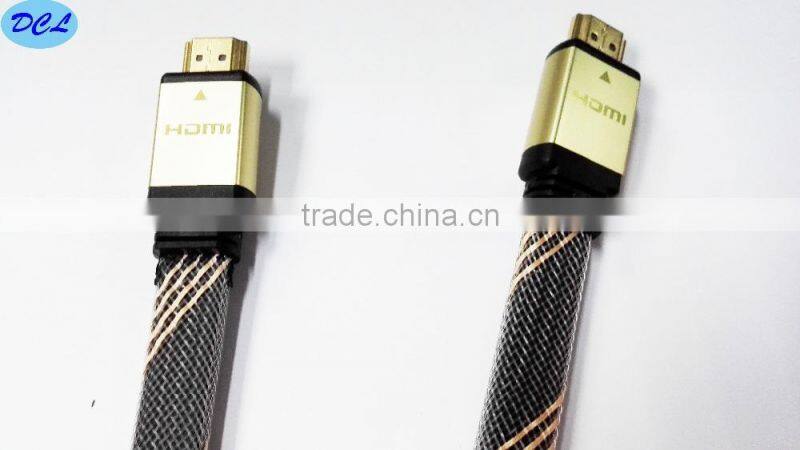 Flat HDMI cable with double nylon net 30FT
