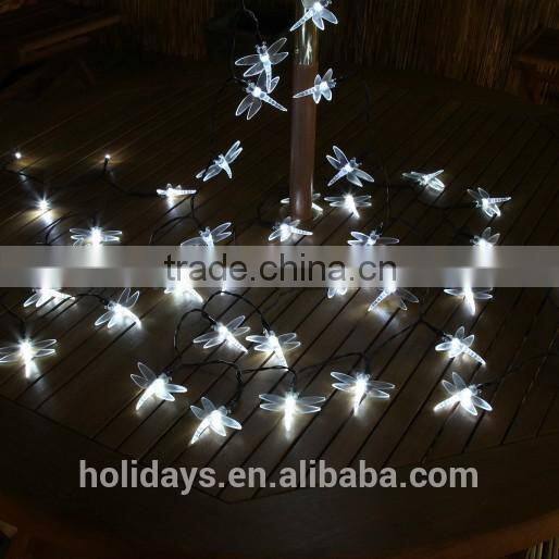 5M 50 LED White Dragonfly Fairy Solar Garden Light
