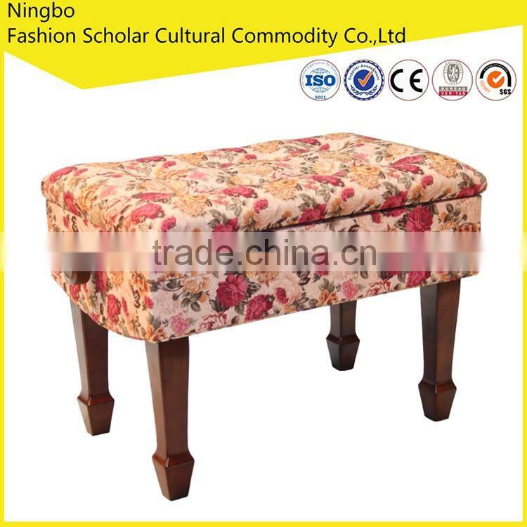 Antique Piano Stools,Piano Key Adjustable Stool with Music Book Storage