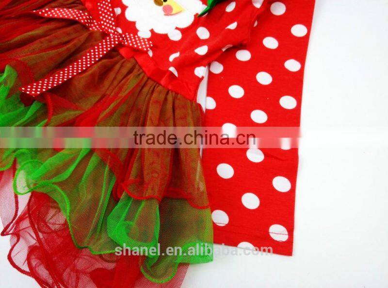 2015 Christmas/New year girls princess dress splicing girls fancy dress Christmas dress
