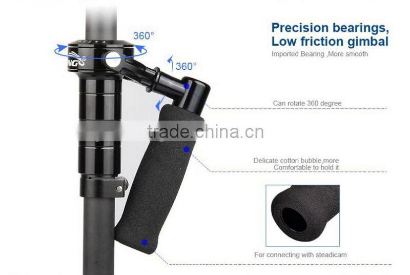 Professional LAING video flycam dslr camera stabilizer+dual arm+vest gyro steadycam for 8kg camera