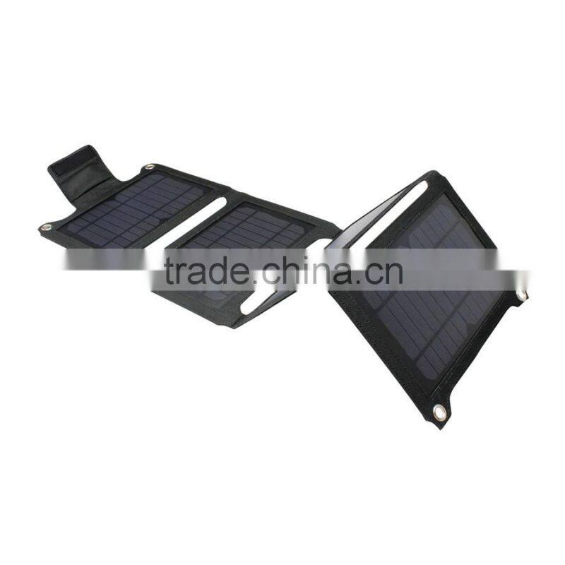 Solar Battery Charger 14W Portable USB Solar Energy Panel Power Bank