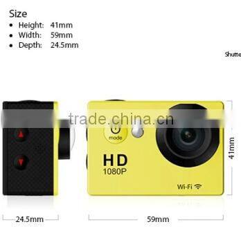 Wifi Full HD 1080P Mini Action Camera 30M Waterproof 12MP Sport Camcorder w/ 2inch LCD