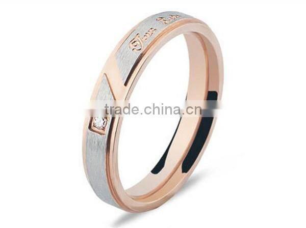 vintage engrave high polished 316L stainless steel wedding band ring for lovers