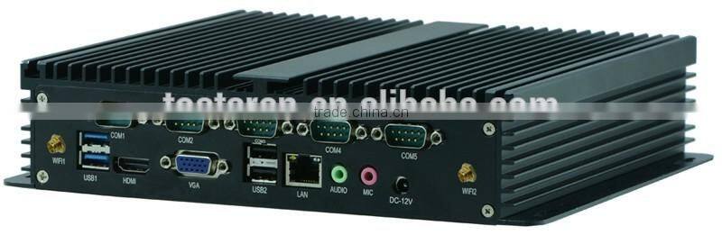 Quad Core Car PC intel J1900 Mini PC industrial computer pos Box with 6* COM port