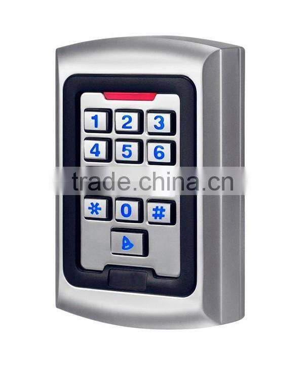 IP68 Metal Waterproof Digital Backlight Smart Card Door Access Control With Keypad