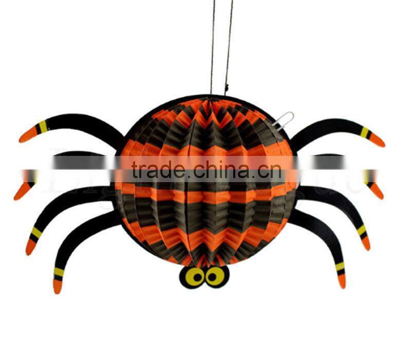 Halloween Party Decorations New TISSUE PAPER HONEYCOMB Halloween Pumpkin Ghost Bat Spider Witch Paper Lanterns Decorated Props